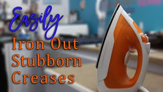 Easily Iron Out Stubborn Creases  Quick Tip Tuesday [upl. by Notnirt]