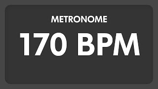 170 BPM  Metronome [upl. by Yblek]