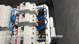 ABB HAF GroepenKast 1 fase 9 groepen 1SPF006905F0737 [upl. by Rolyks467]