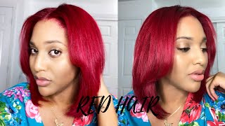 How To Red Hair Without Bleach  LOreal Hicolor HiLights  Kay Monae [upl. by Santiago]