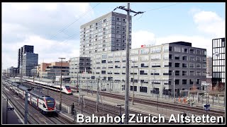 Zugsichtungen beim Bahnhof Zürich Altstetten Stadt Zürich Schweiz 2021 [upl. by Lindgren]