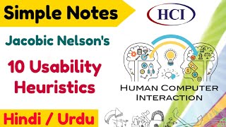 10 Usability Heuristics  Jacobac Nelsons 10 Usability Heuristics in Hindi urdu [upl. by Divadnahtanoj851]