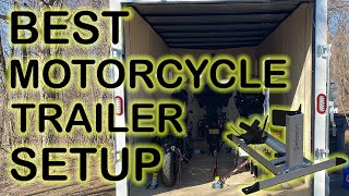 BEST MOTORCYCLE TRAILER SET UP [upl. by Eiramaneet]