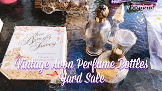 Avon Vintage Perfume bottles and Avon Vintage Jewelry Yard Sale Day [upl. by Nealey]