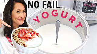 The EASIEST Instant Pot Yogurt  No Boil  No Fail  3 Ingredients [upl. by Adnima]