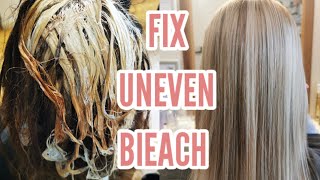 How to fix uneven bleached hair at home Star Hair ColourExpert [upl. by Avah]