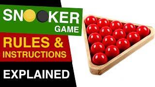 Snooker Rules EXPLAINED  How to Play Snooker  Rules of Snooker [upl. by Ainnek586]