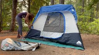 4Person Instant Cabin Tent  Ozark Trail  Easy and Fast [upl. by Remark614]