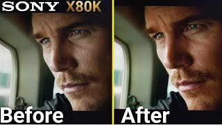 Sony X80K Before and After Proper Settings [upl. by Iand]