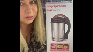 Morphy Richards 16L Soup Maker  Unboxing  Review  Slimming World Friendly Soup [upl. by Loma]